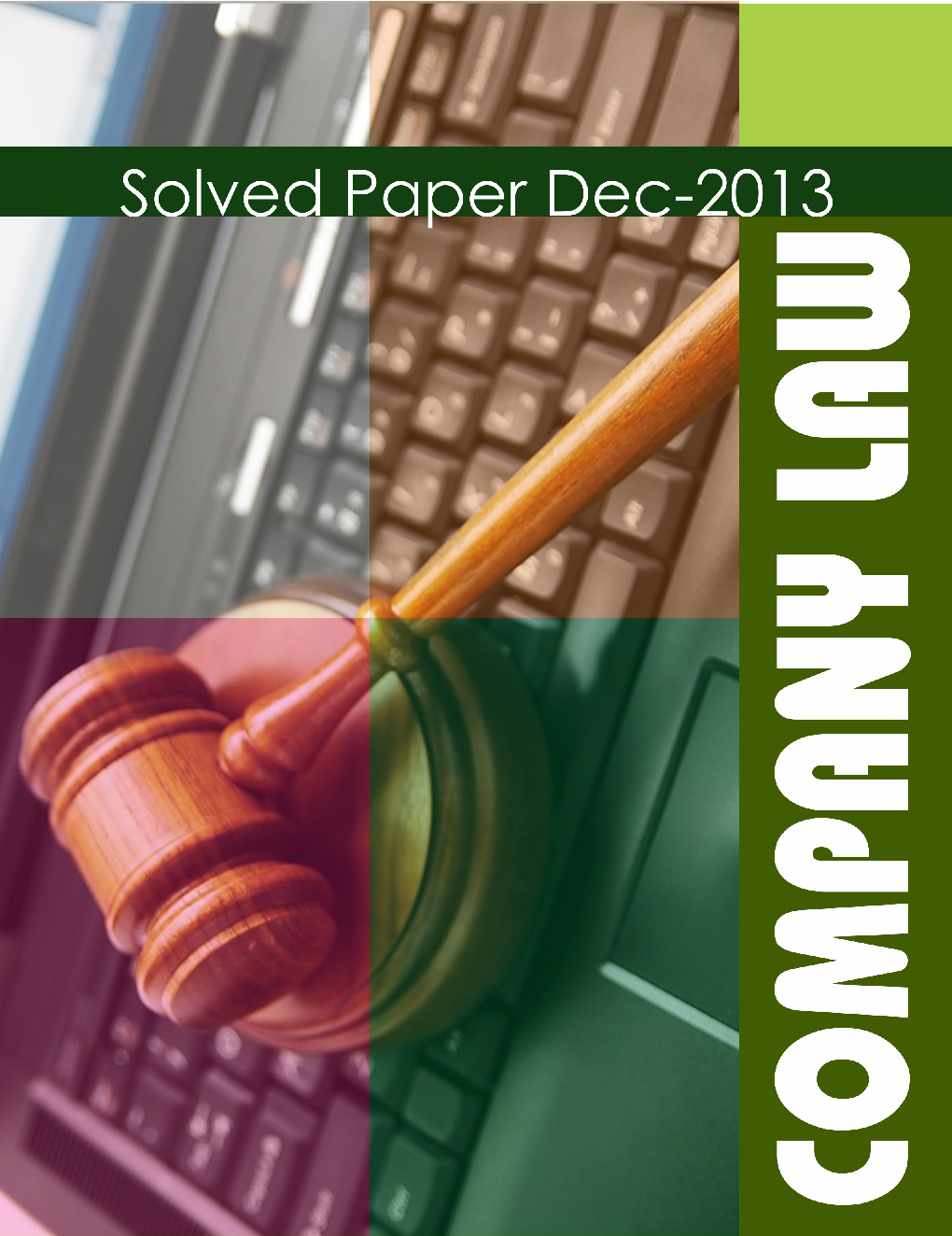 ICSI Company Law Solved Question Paper December 2013 - Page 1