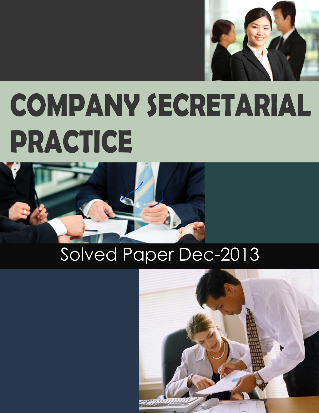 ICSI Company Secretarial Practice Solved Question Paper Dec 2013 - Page 1