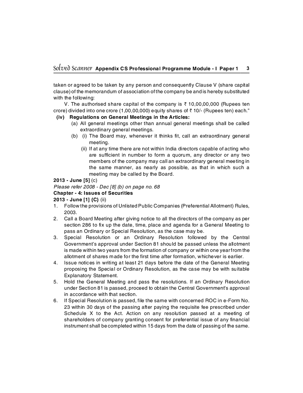 ICSI Company Secretarial Practice Solved Question Paper Dec 2013 - Page 4