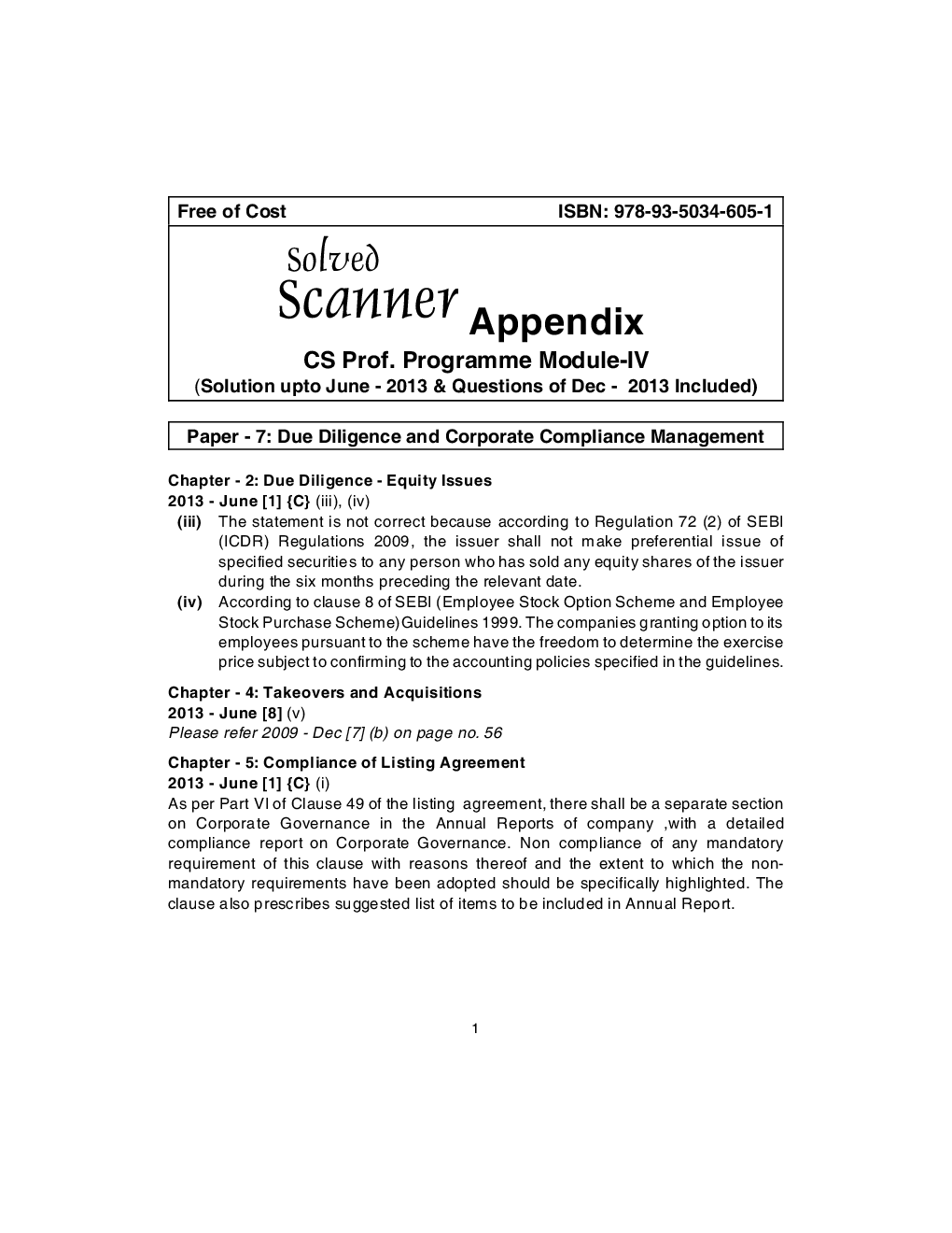 ICSI Due Diligence and Corporate Compliance Management Solved Question Paper 2013 - Page 2