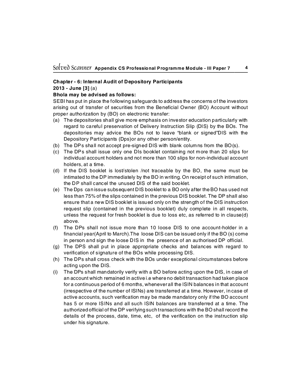 ICSI Due Diligence and Corporate Compliance Management Solved Question Paper 2013 - Page 5