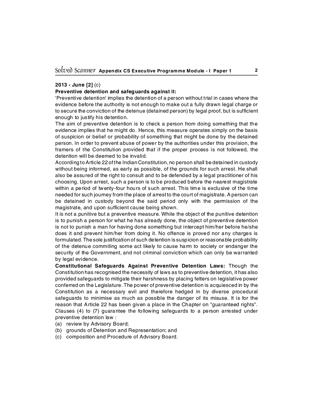 ICSI Solved Scanner General and Commercial Law Solved Questions Dec 2013 - Page 3