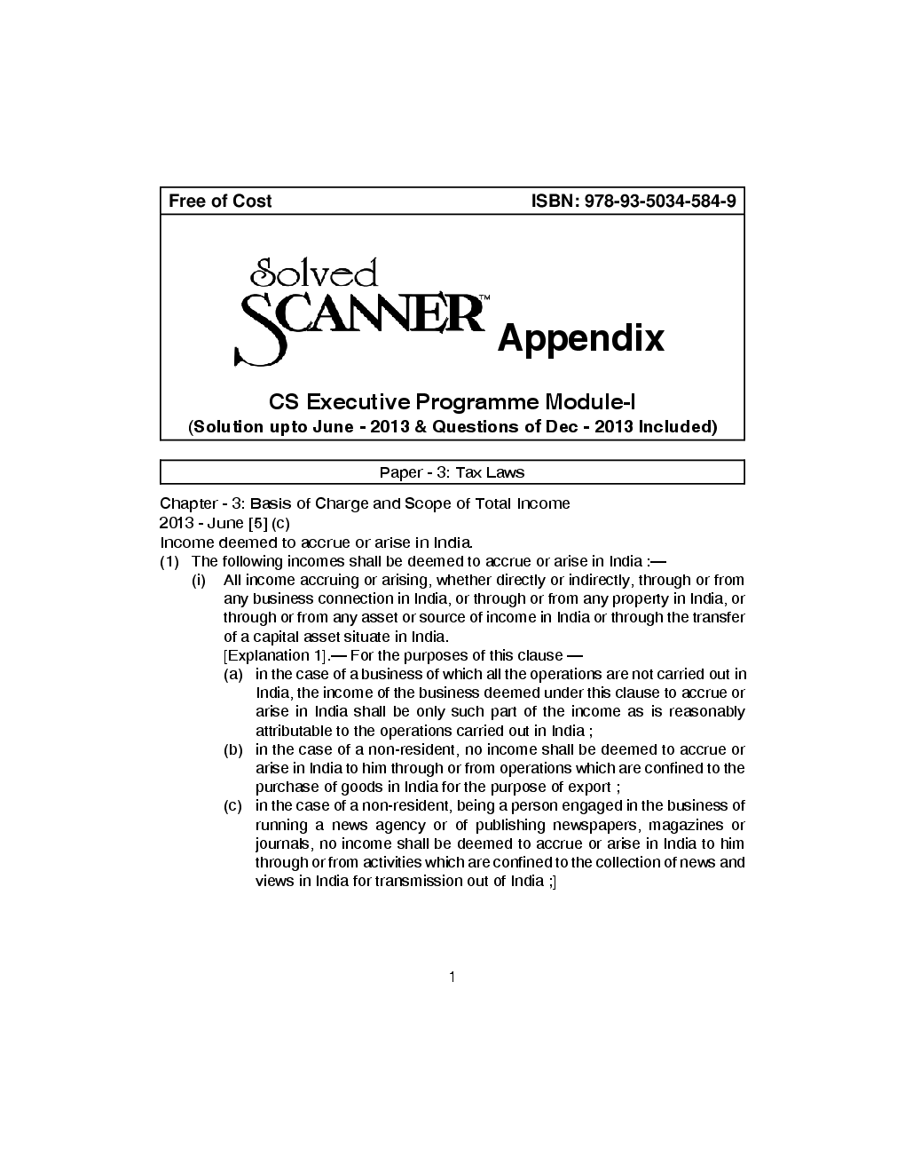 ICSI Tax Laws Solved Question Paper Dec 2013 - Page 2