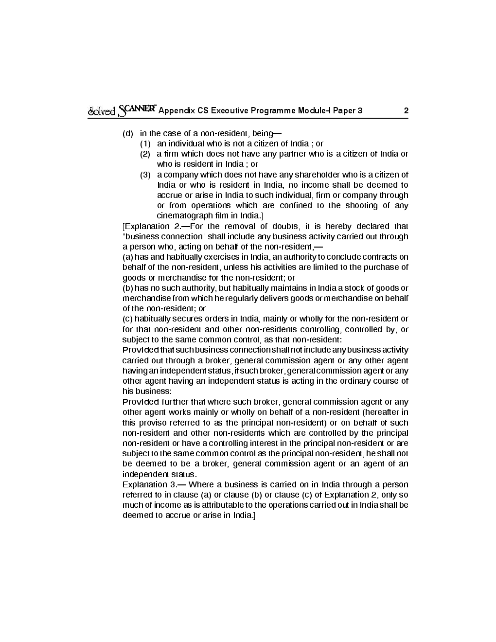 ICSI Tax Laws Solved Question Paper Dec 2013 - Page 3