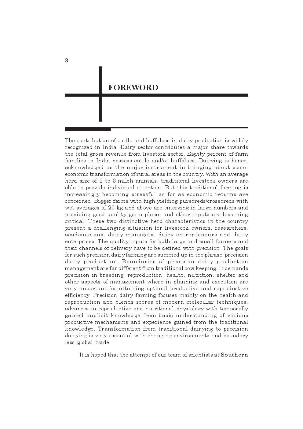 Advances in Dairy Production: Management for Precision Output - Page 3