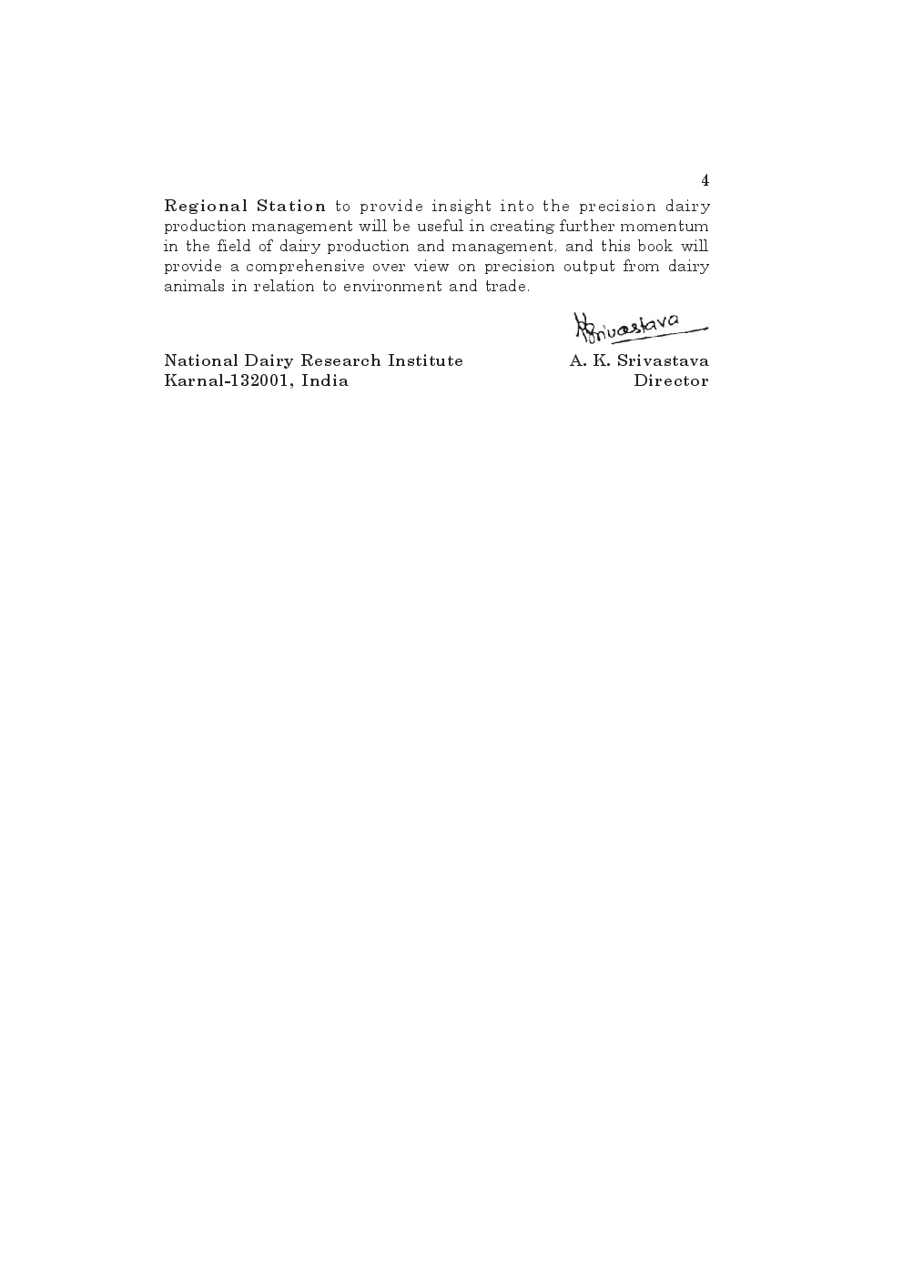 Advances in Dairy Production: Management for Precision Output - Page 4