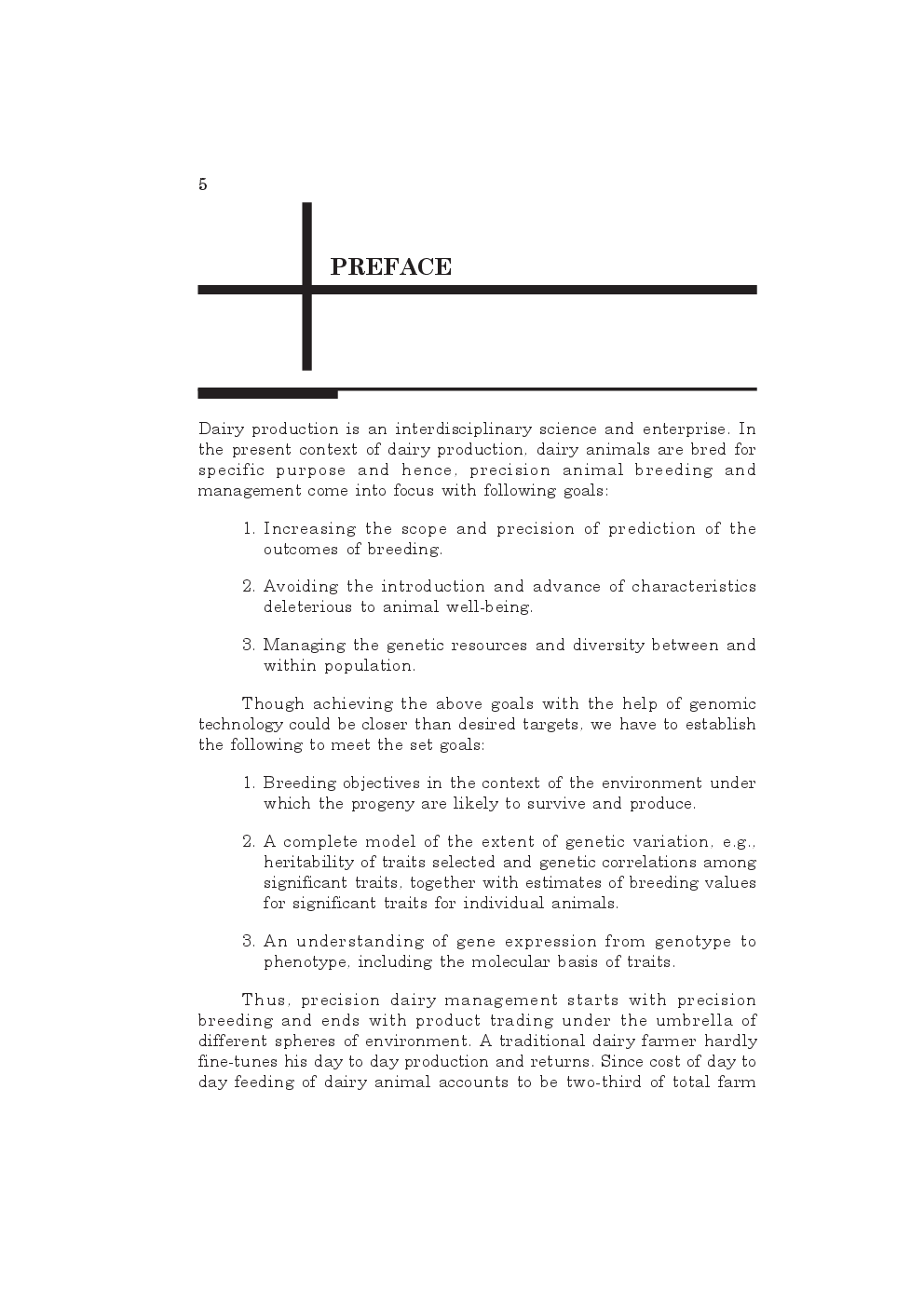 Advances in Dairy Production: Management for Precision Output - Page 5