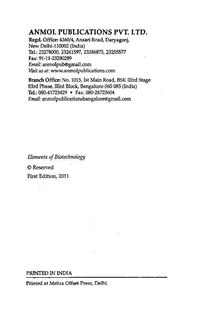 Elements of Biotechnology - Page 5