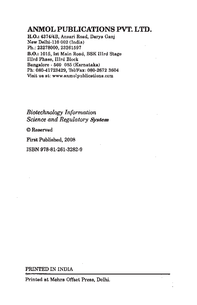Biotechnology Information Science and Regulatory System - Page 4