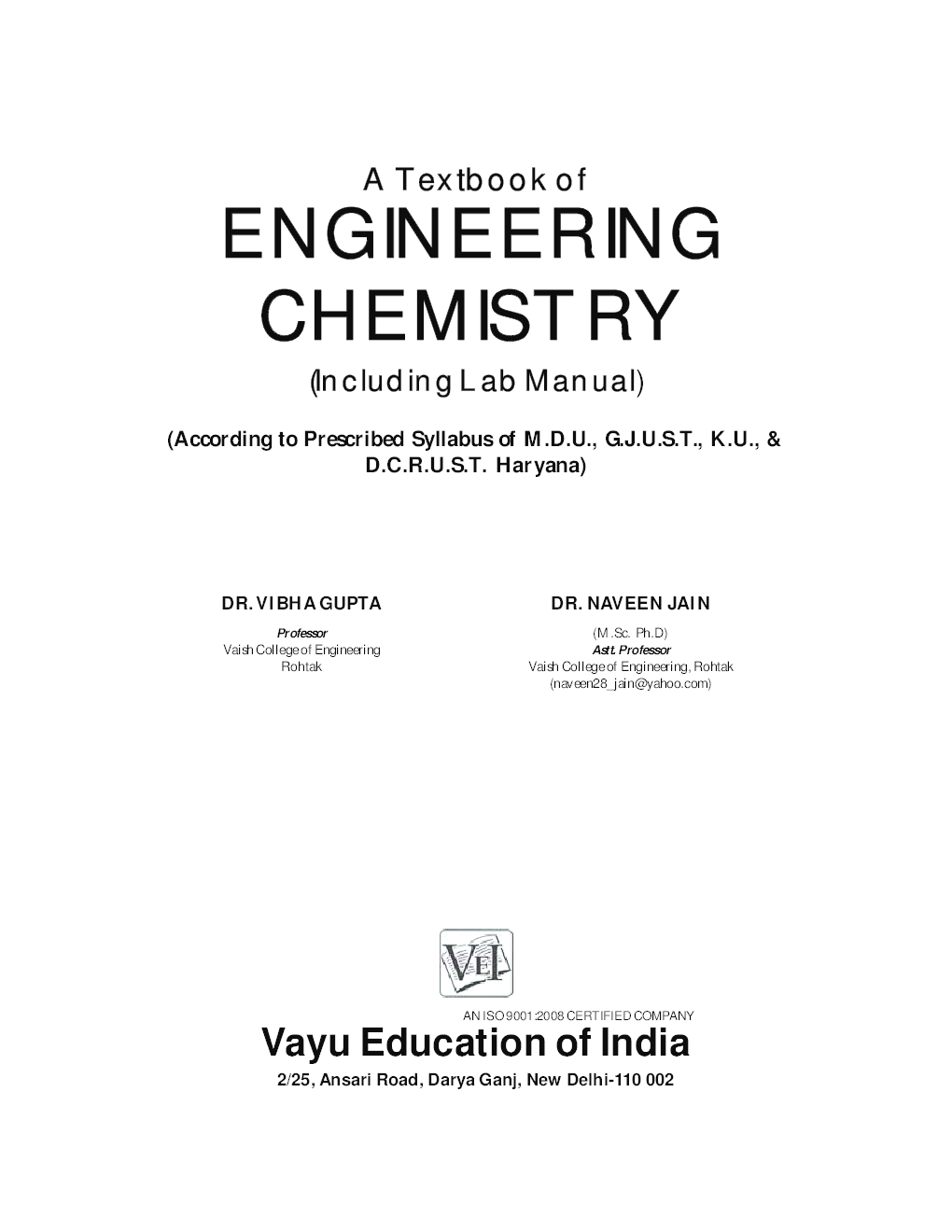 A Textbook of Engineering Chemistry - Page 2