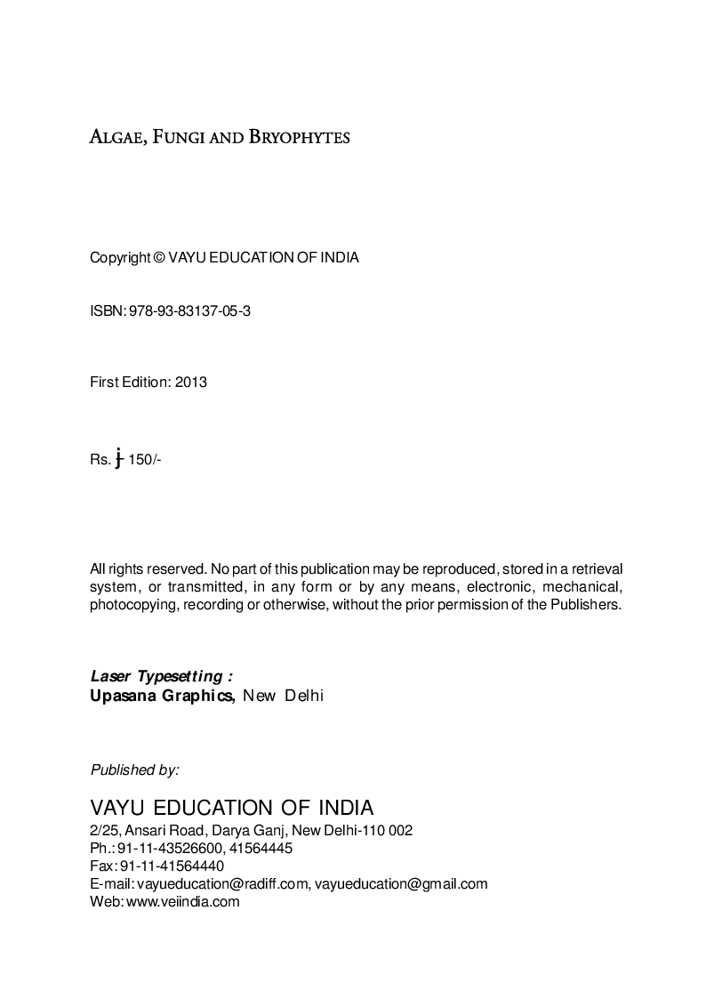 Algae, Fungi, and Bryophytes - Page 2