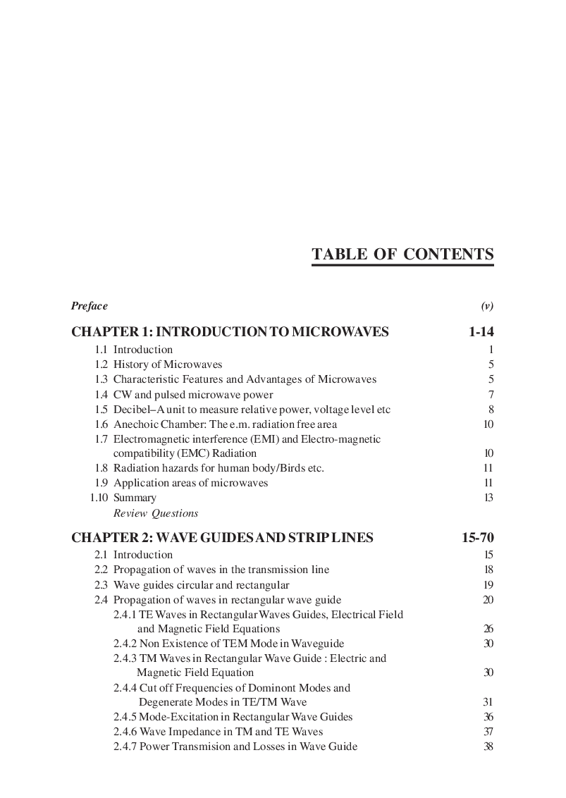 Microwave Engineering By P.K. Chaturvedi - Page 5