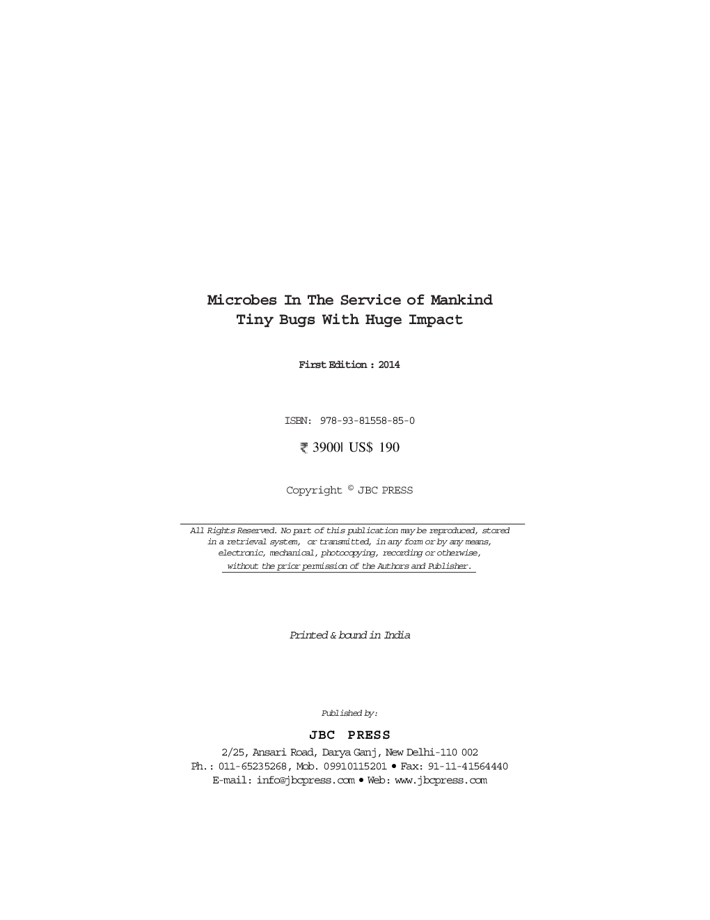 Microbes in the Service of Mankind - Page 3