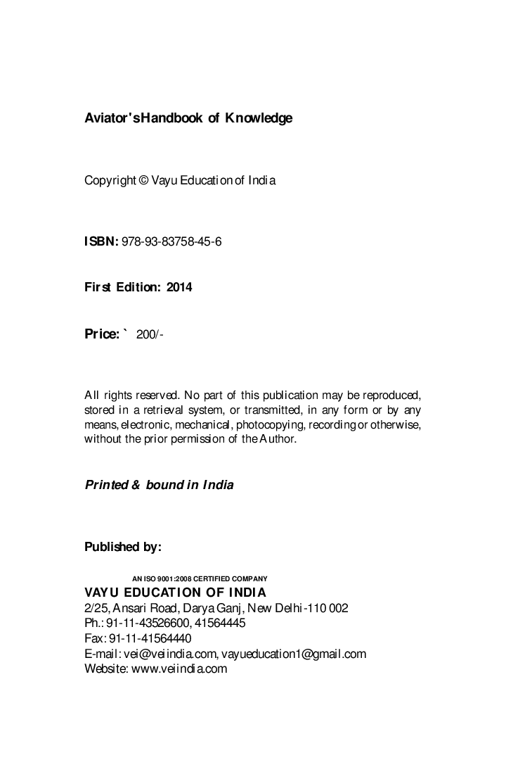 Aviators Handbook Of Knowledge By Rajat Madaan - Page 2