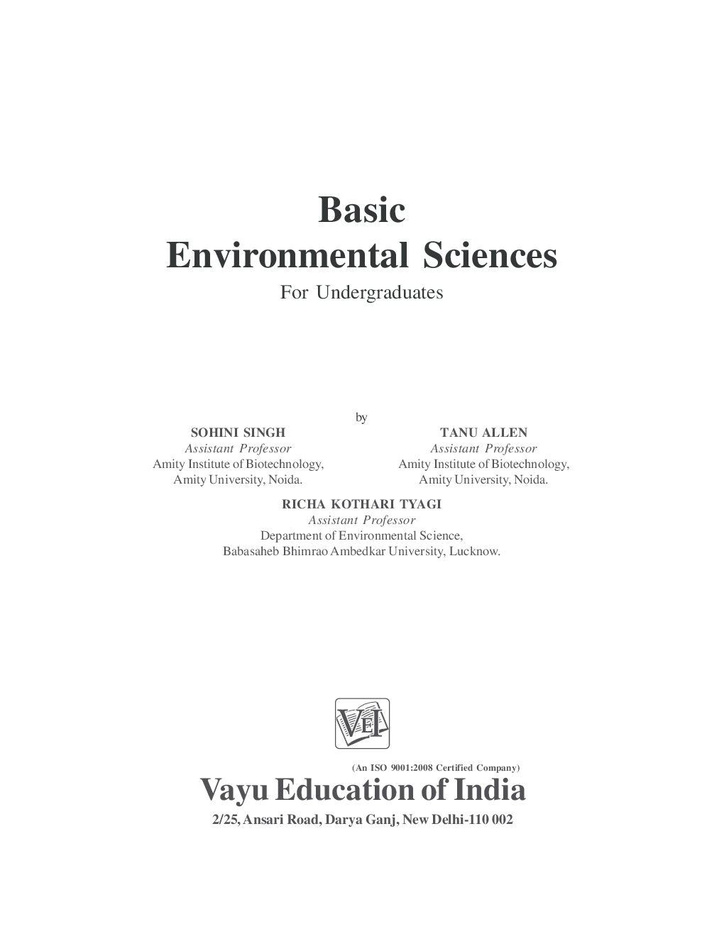 Basic Environmental Sciences for Under Graduates - Page 2