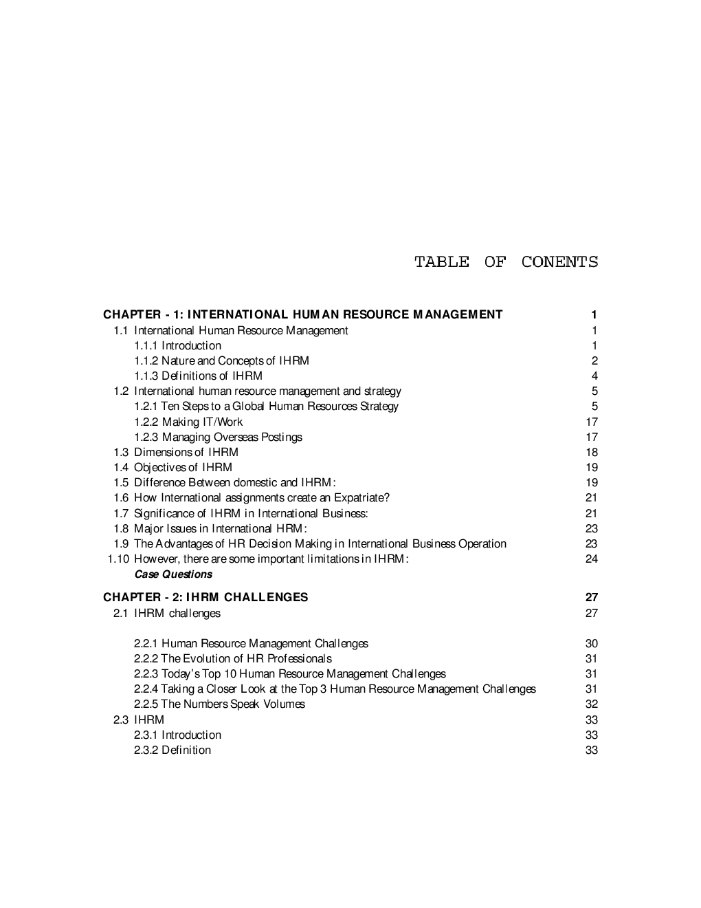 International Human Resource Management - Page 4