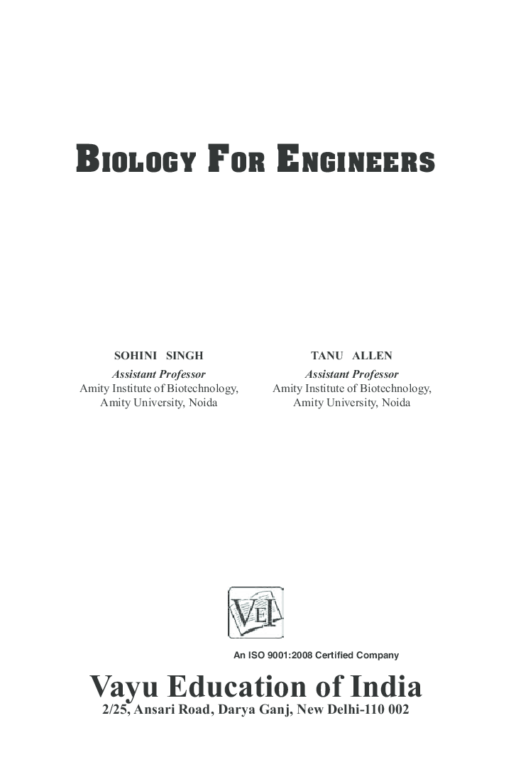 Biology For Engineers - Page 2