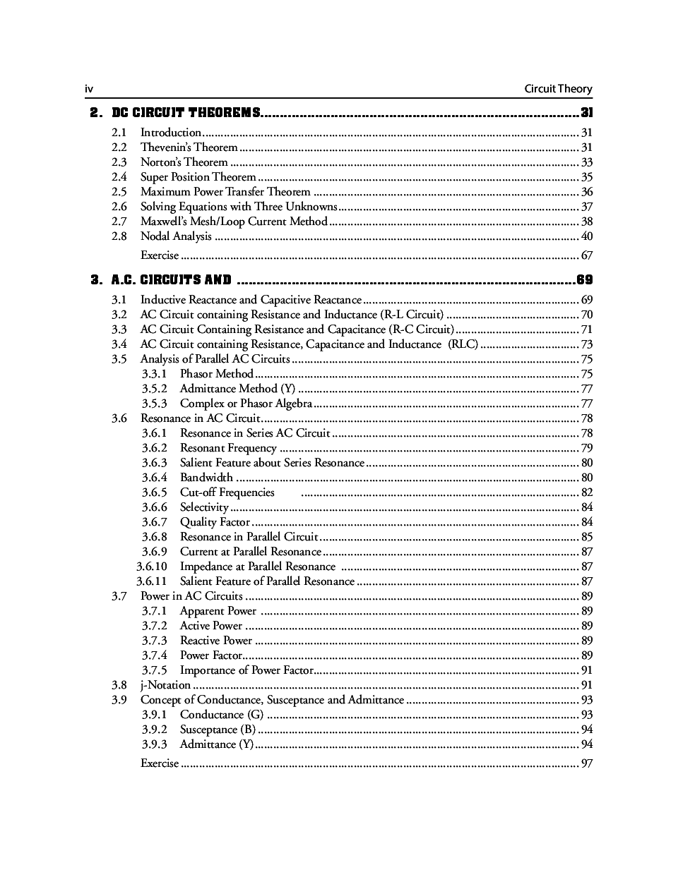Circuit Theory By Vikram Singh Chahal - Page 4