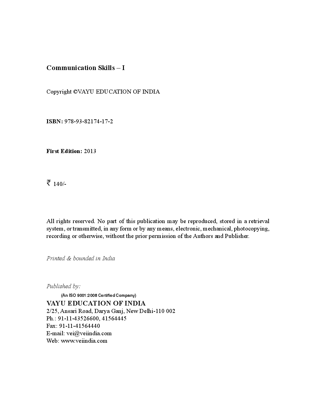 Communication Skills-I By Jagmender Singh Malik - Page 3