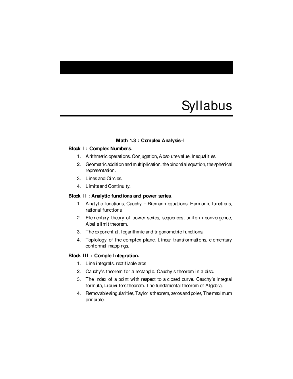 Complex Analysis By Dr. P.K. Srivastava - Page 5