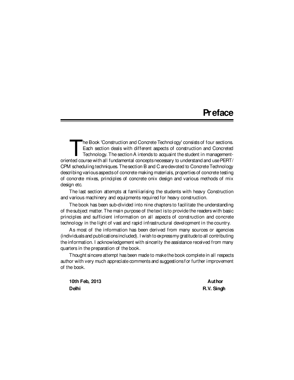 Construction and Concrete Technology By R.V. Singh - Page 3