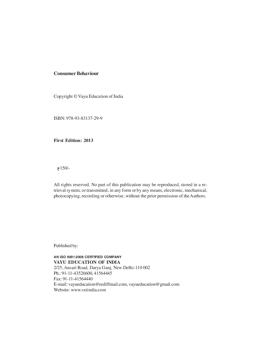 Consumer Behaviour By Poonam Yadav - Page 2