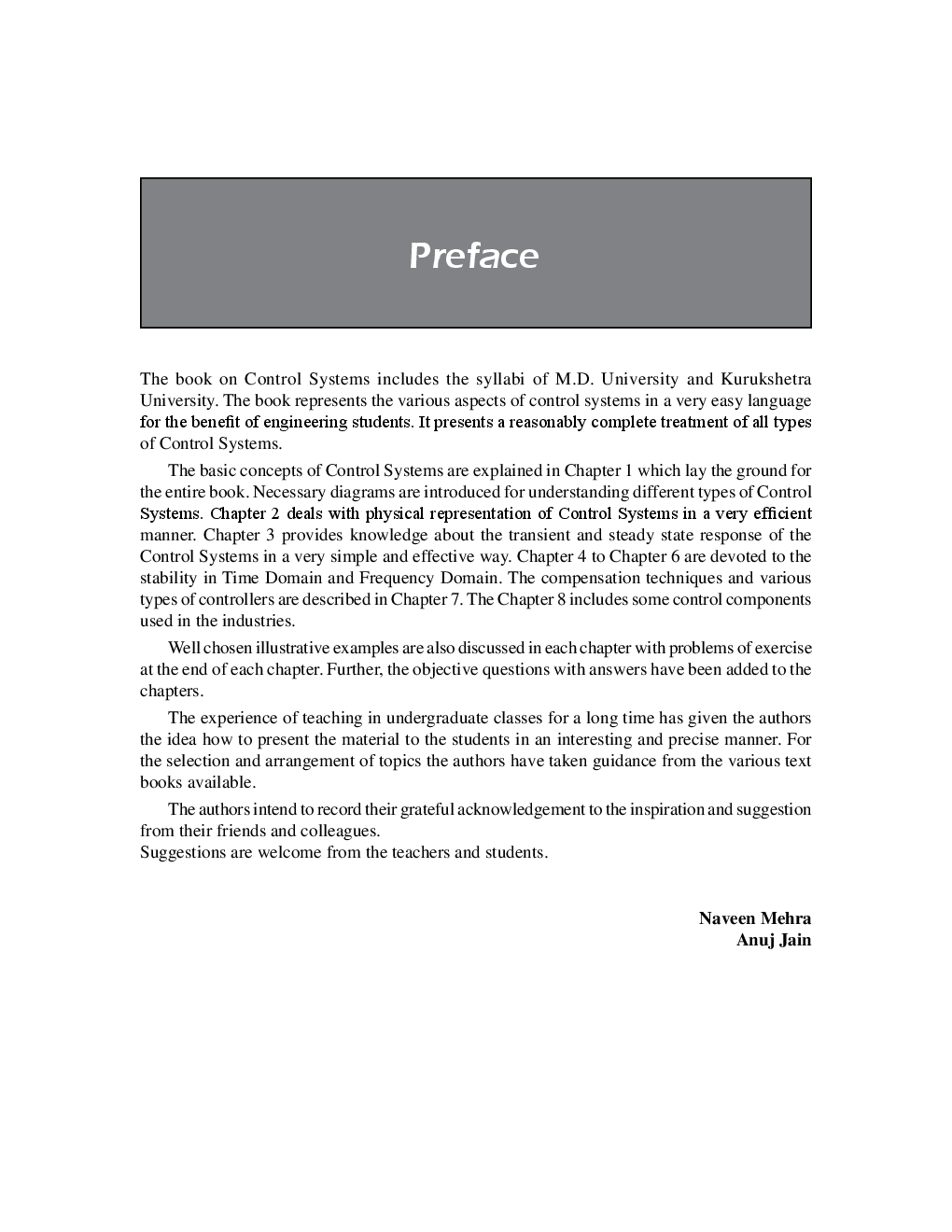 Control Systems By Naveen Mehra and Anuj Jain - Page 3