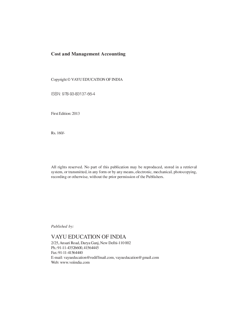 Cost and Management Accounting - Page 2