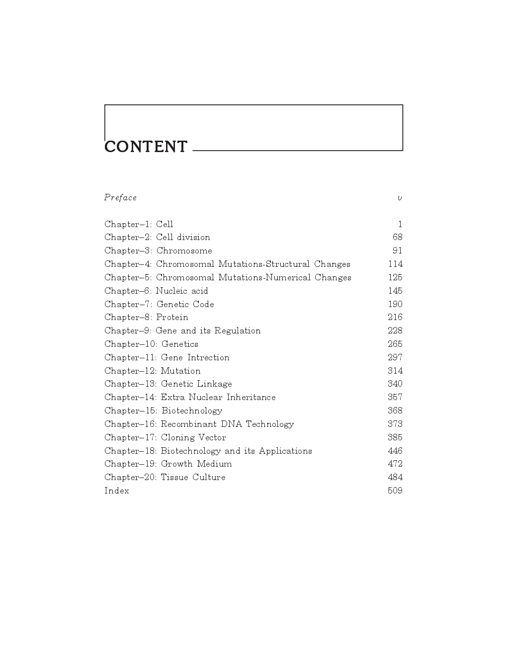 Cytogenetics and Biotechnology By Dr. Manoj Kumar Sharma - Page 4