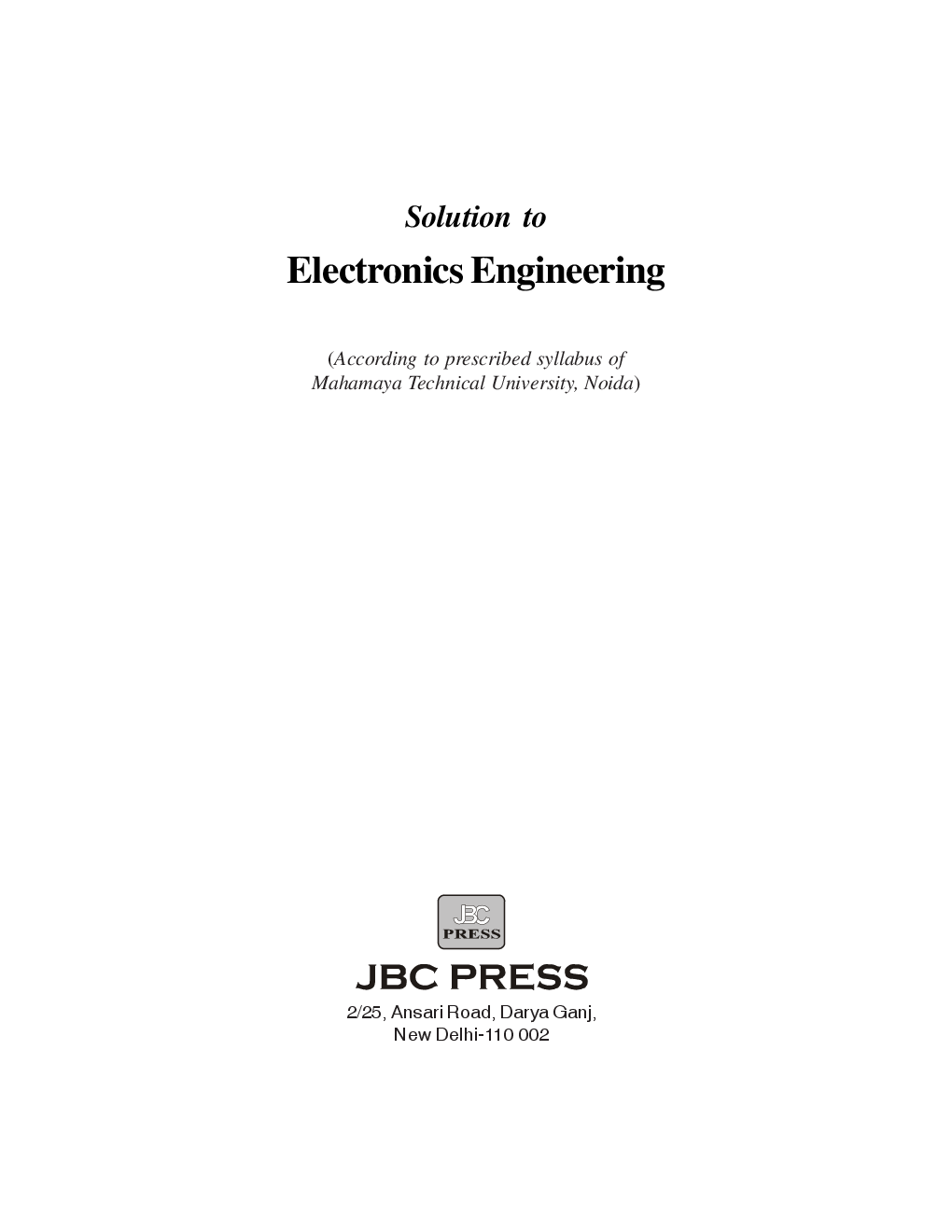 Solution to Electronics Engineering eBook - Page 3