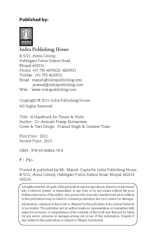 A Handbook for Tenses & Verbs - Page 3