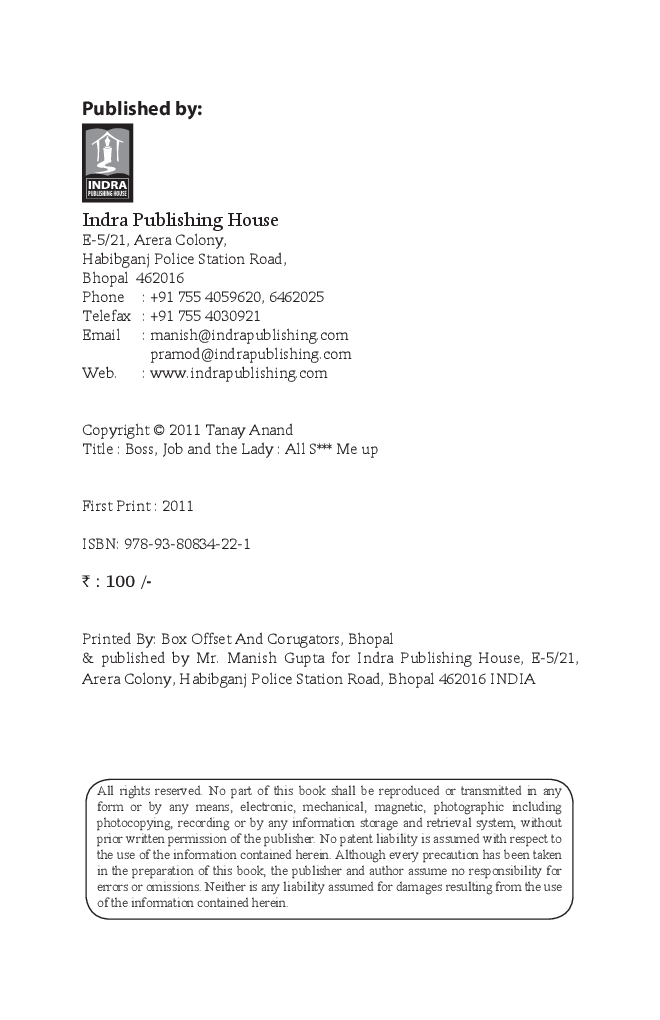 Boss Job And the Lady By Tanay Anand - Page 3