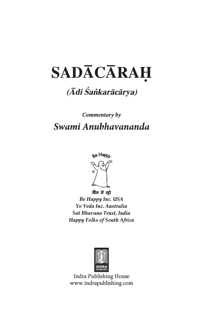 Sadacarah By Swami Anubhavanada - Page 2