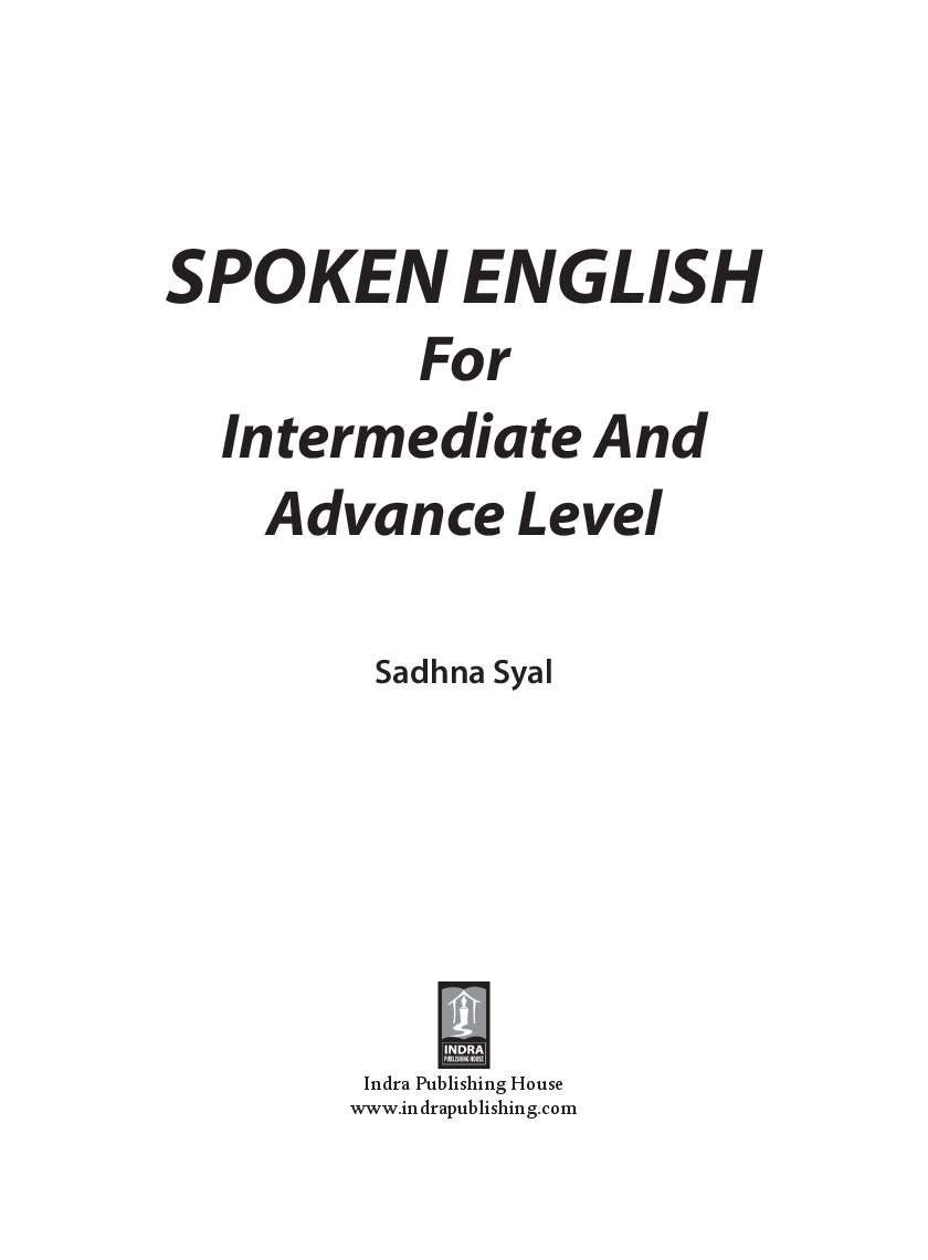 Spoken English For Intermediate and Advance Level By Sadhna Syal - Page 2