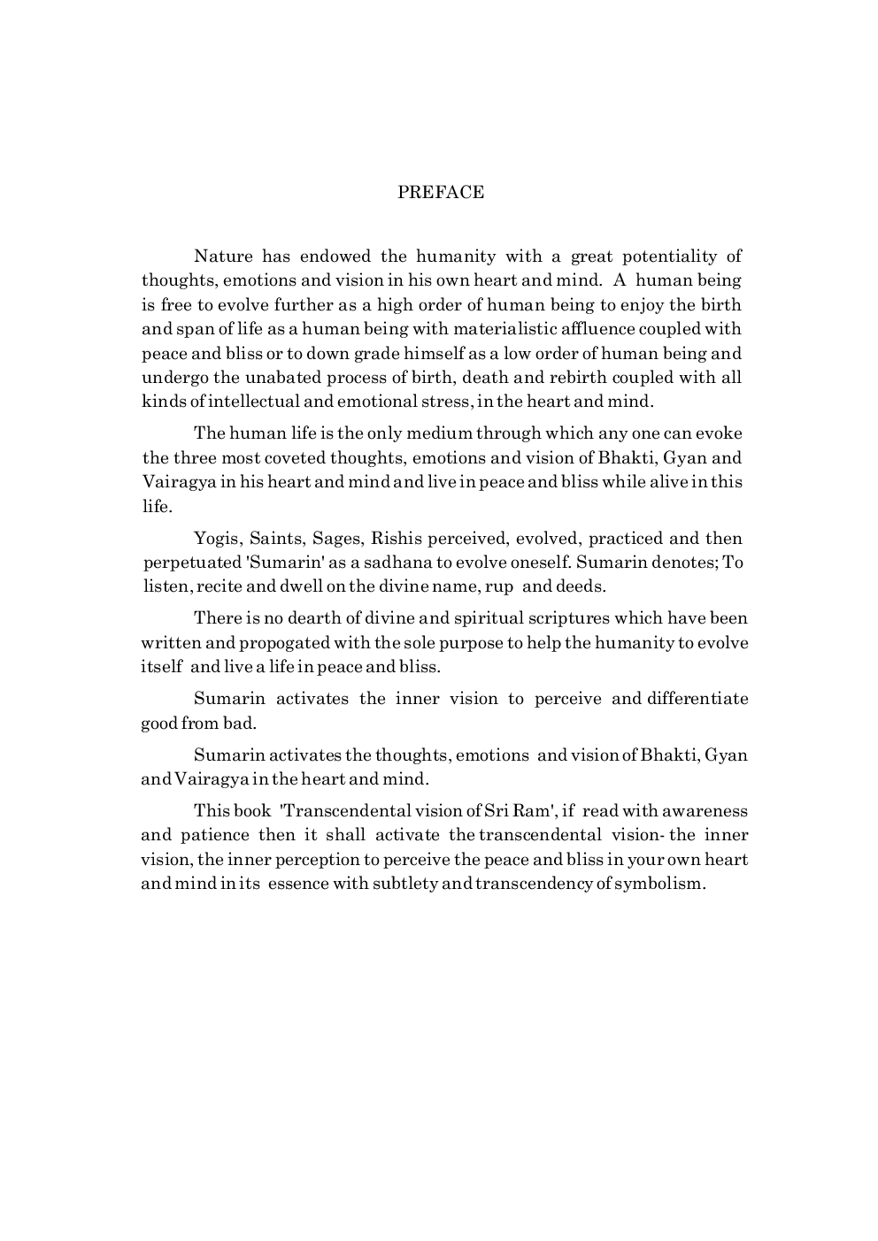 Transcendental Vision of Sri Ram By M L Agrawal - Page 4