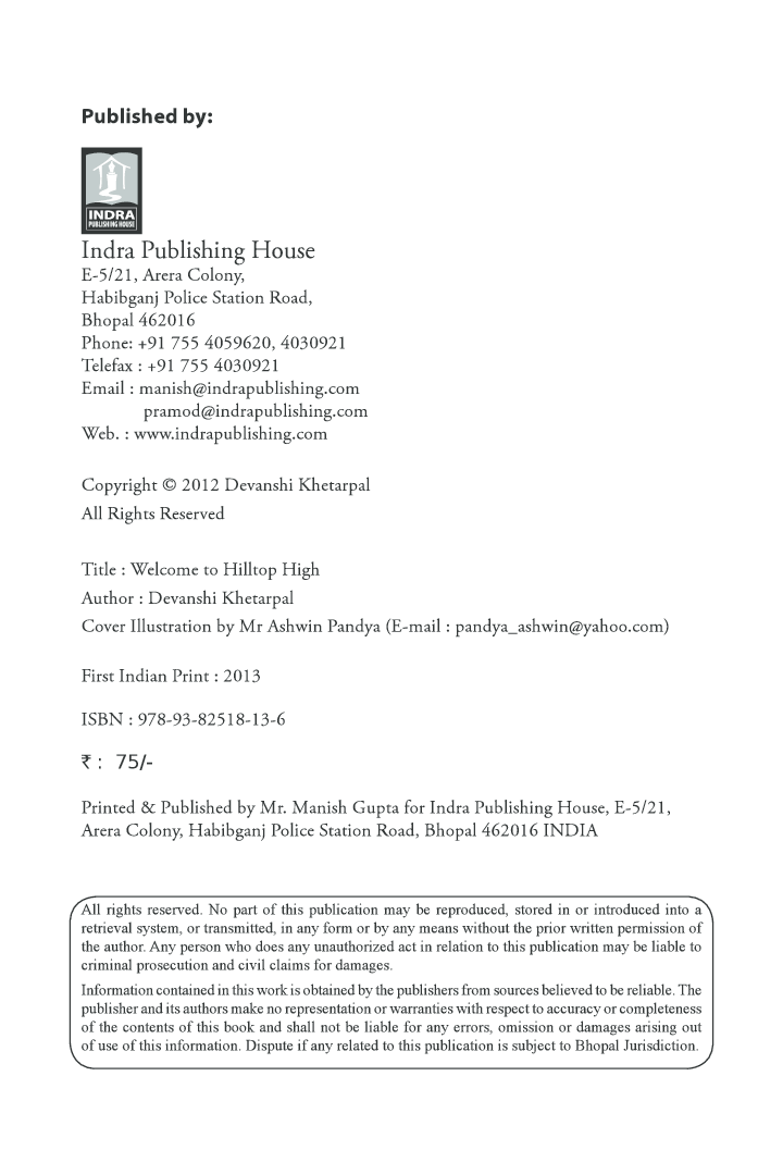 Welcome To Hilltop High By Devanshi Khetarpal - Page 3