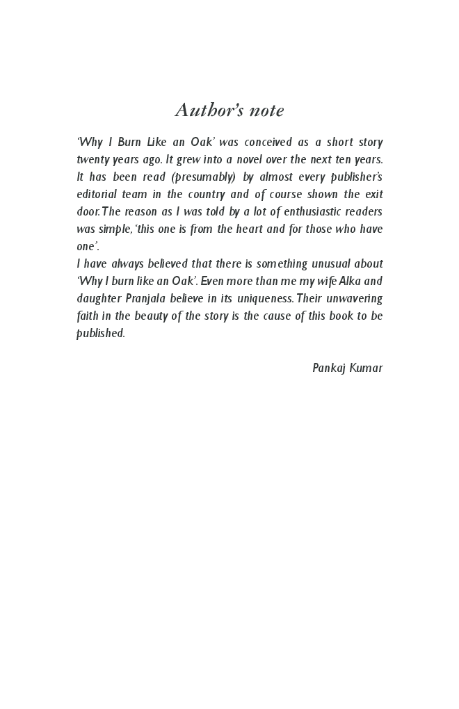 Why I Burn Like An Oak By Pankaj Kumar - Page 5