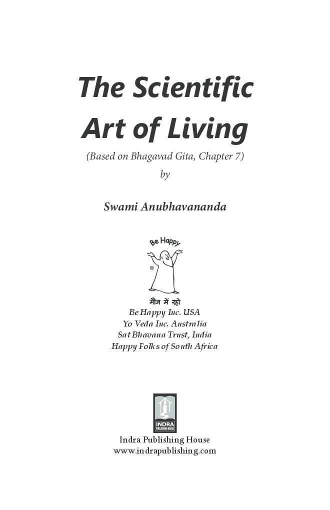 The Scientific Art of Living Volume 7 By Swami Anubhavanada - Page 2