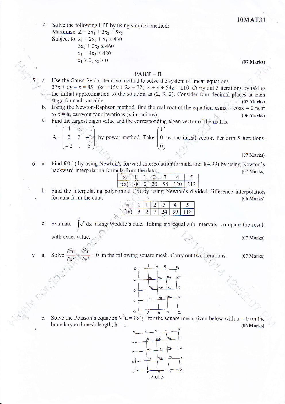 VTU QUESTION PAPERS 3rd Semester Civil 2007-2014 - Page 2
