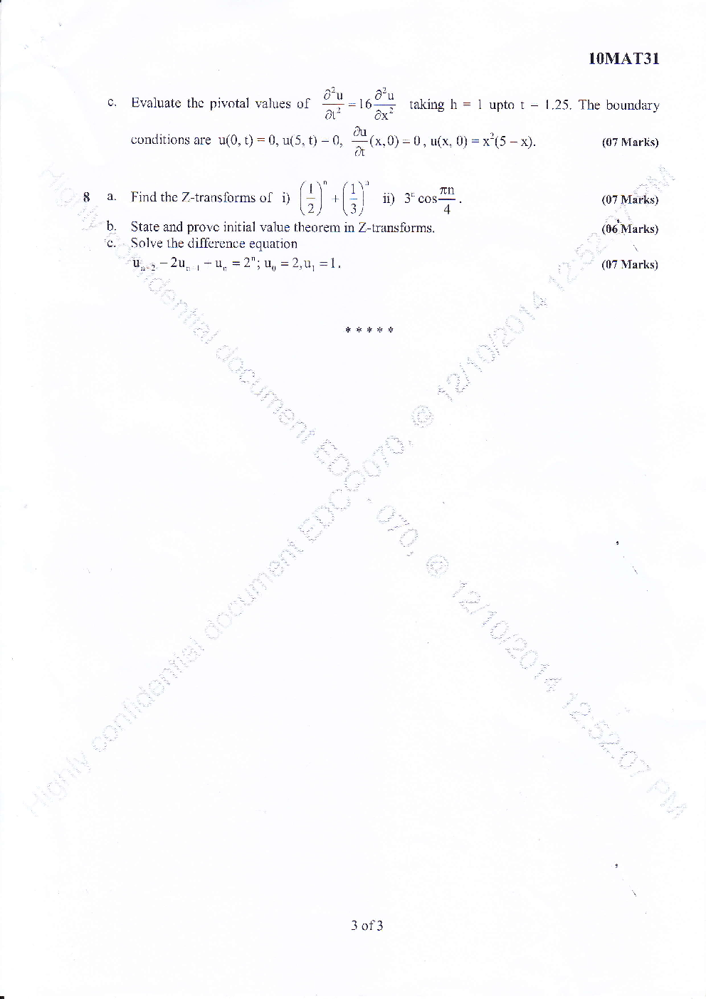 VTU QUESTION PAPERS 3rd Semester Civil 2007-2014 - Page 3