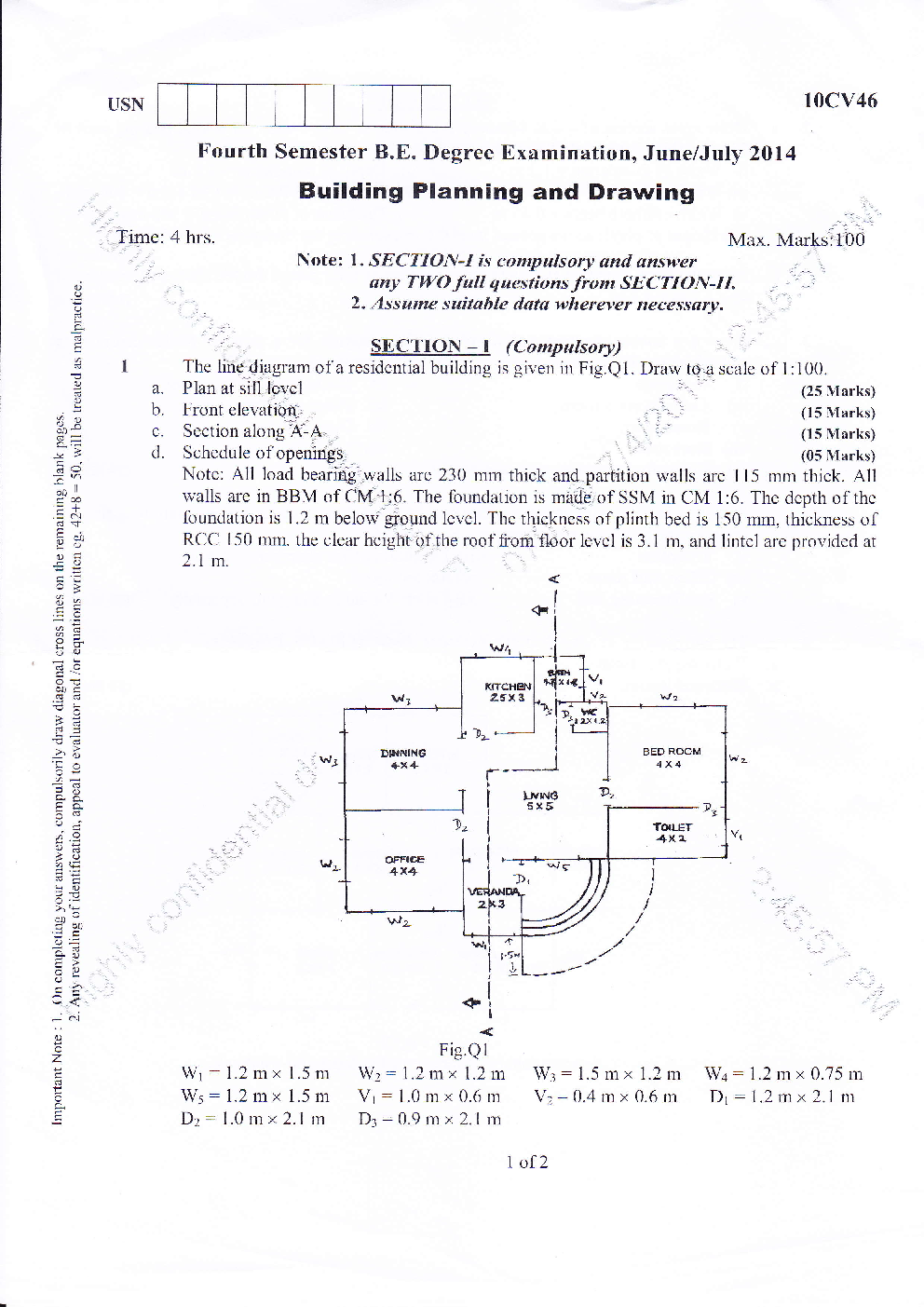 VTU QUESTION PAPERS 4th Semester Civil 2009-2014 - Page 2