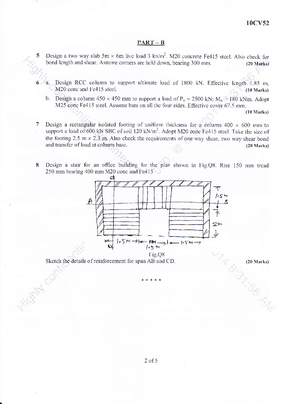 VTU QUESTION PAPERS 5th Semester Civil 2012-2014 - Page 3