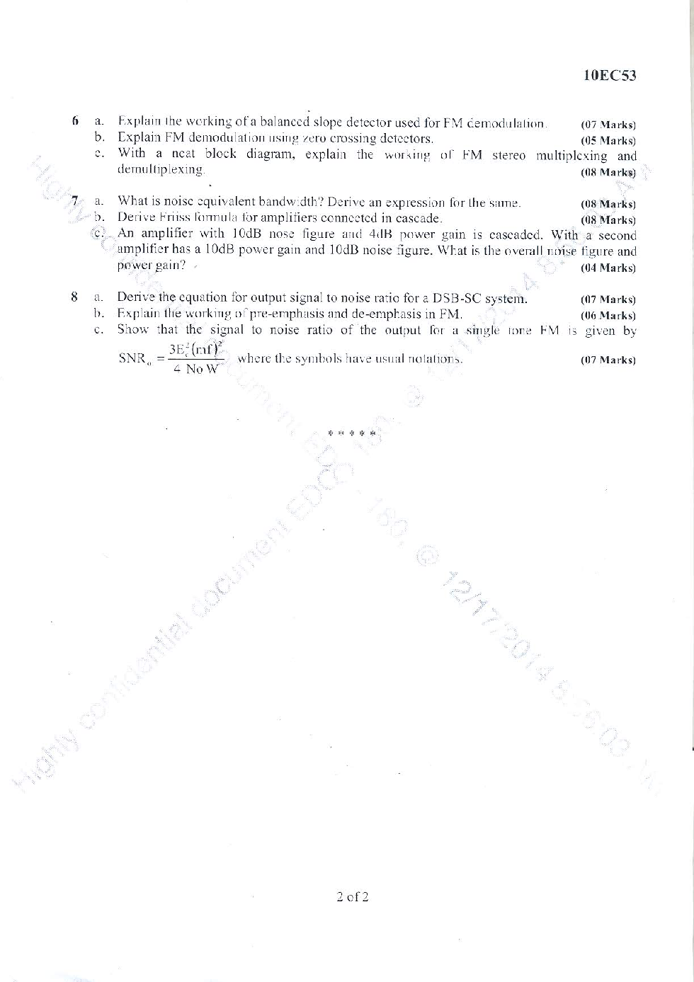 VTU QUESTION PAPERS 5th Semester Electronics & Communication Engineering 2011-2014 - Page 3