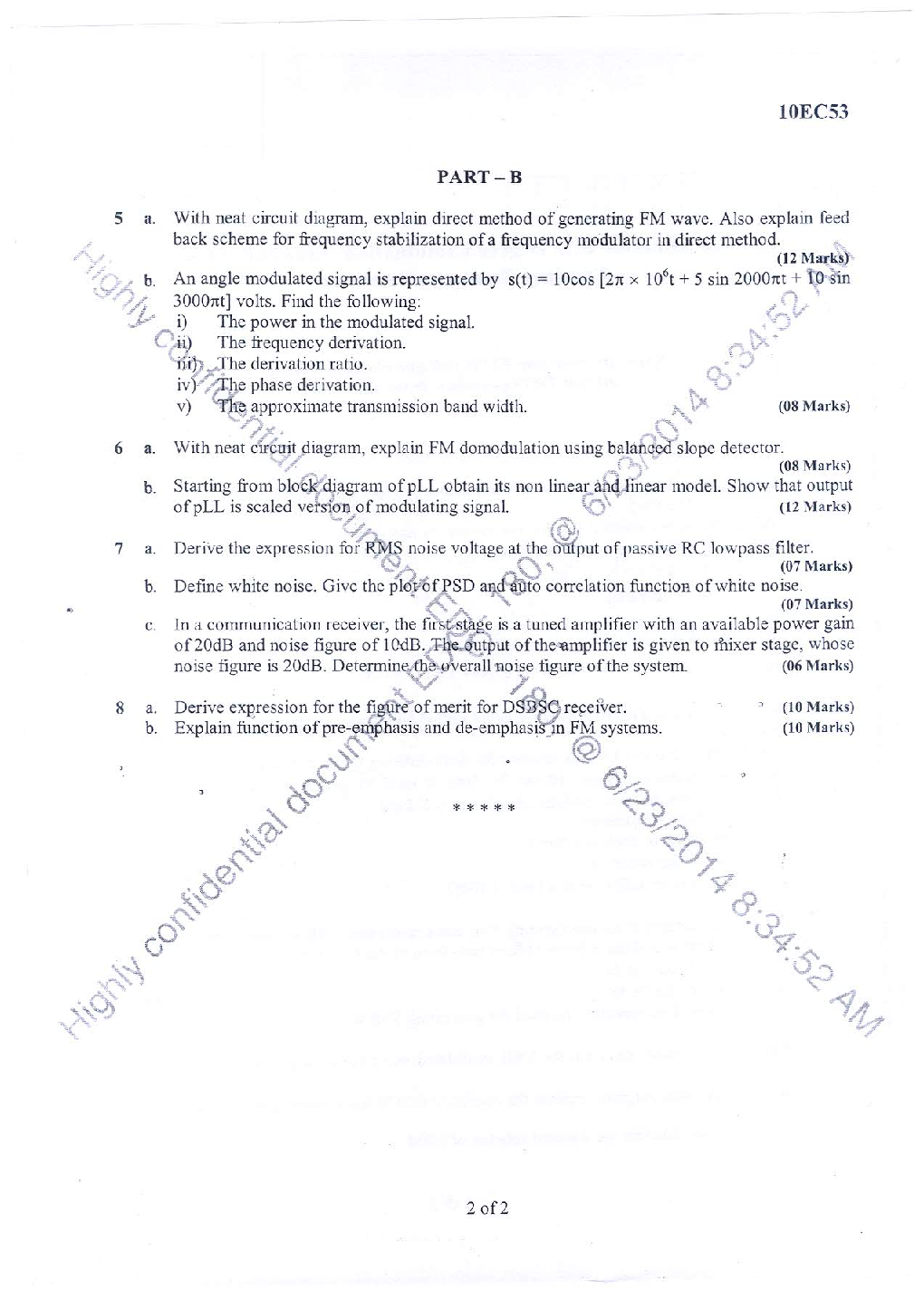 VTU QUESTION PAPERS 5th Semester Electronics & Communication Engineering 2011-2014 - Page 5