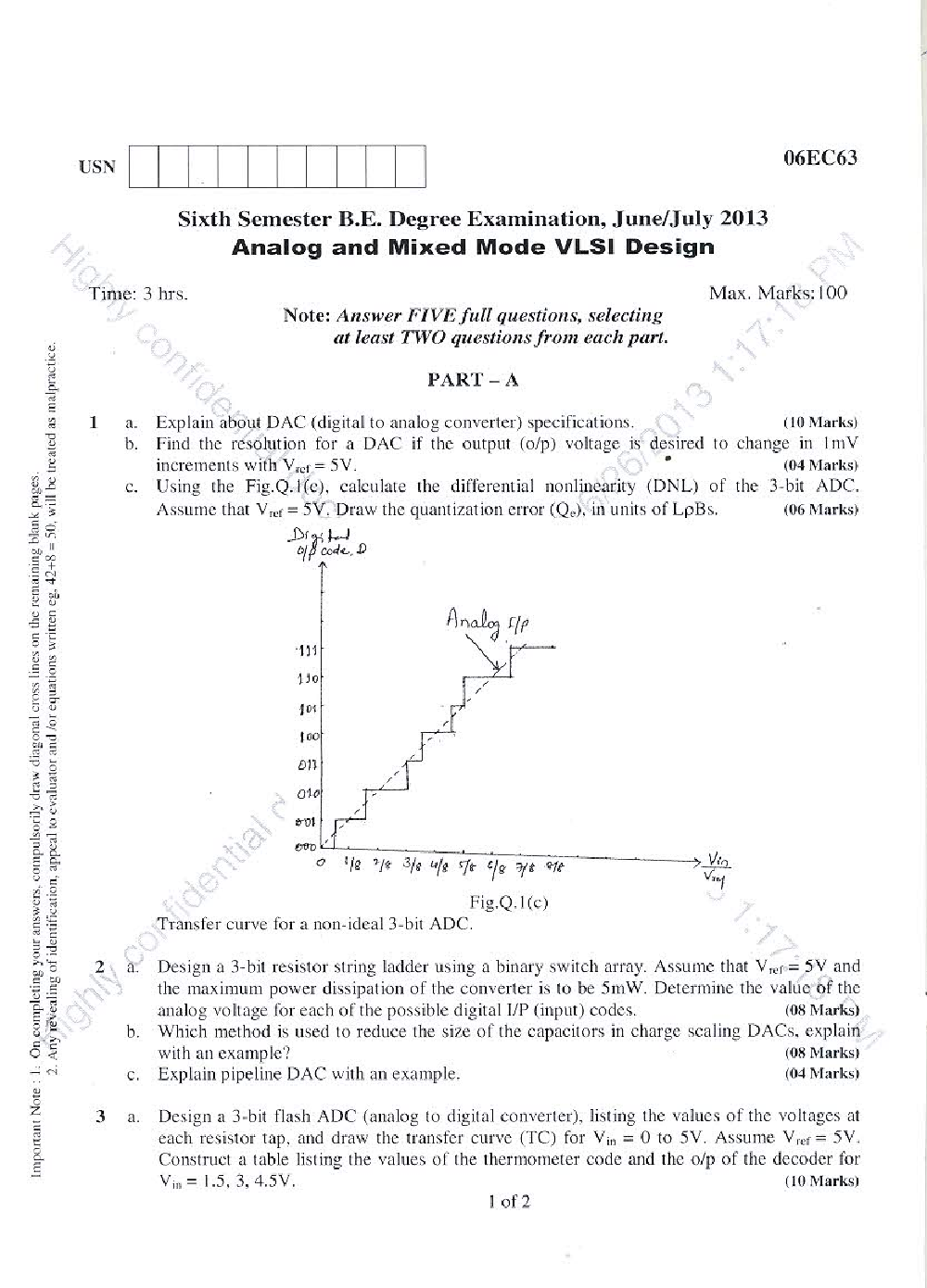 VTU QUESTION PAPERS 6th Semester Electronics & Communication Engineering 2011-2014 - Page 3