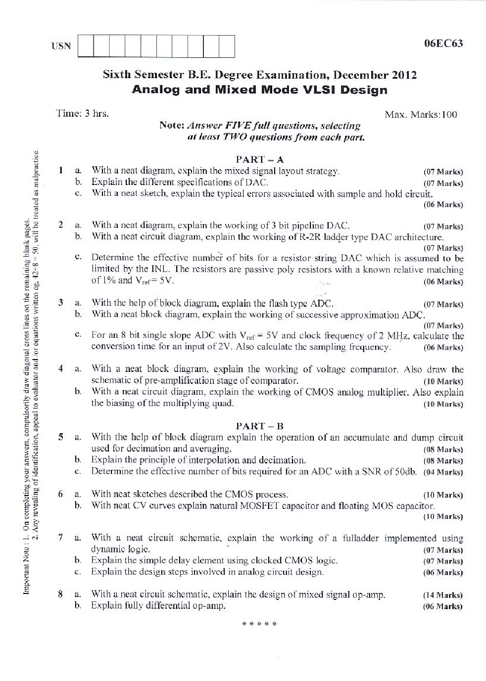 VTU QUESTION PAPERS 6th Semester Electronics & Communication Engineering 2011-2014 - Page 5