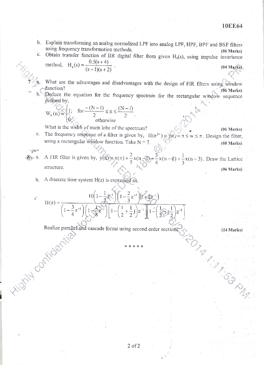 VTU QUESTION PAPERS 6th Semester Electrical and Electronics Engineering 2011 - 2014 - Page 5
