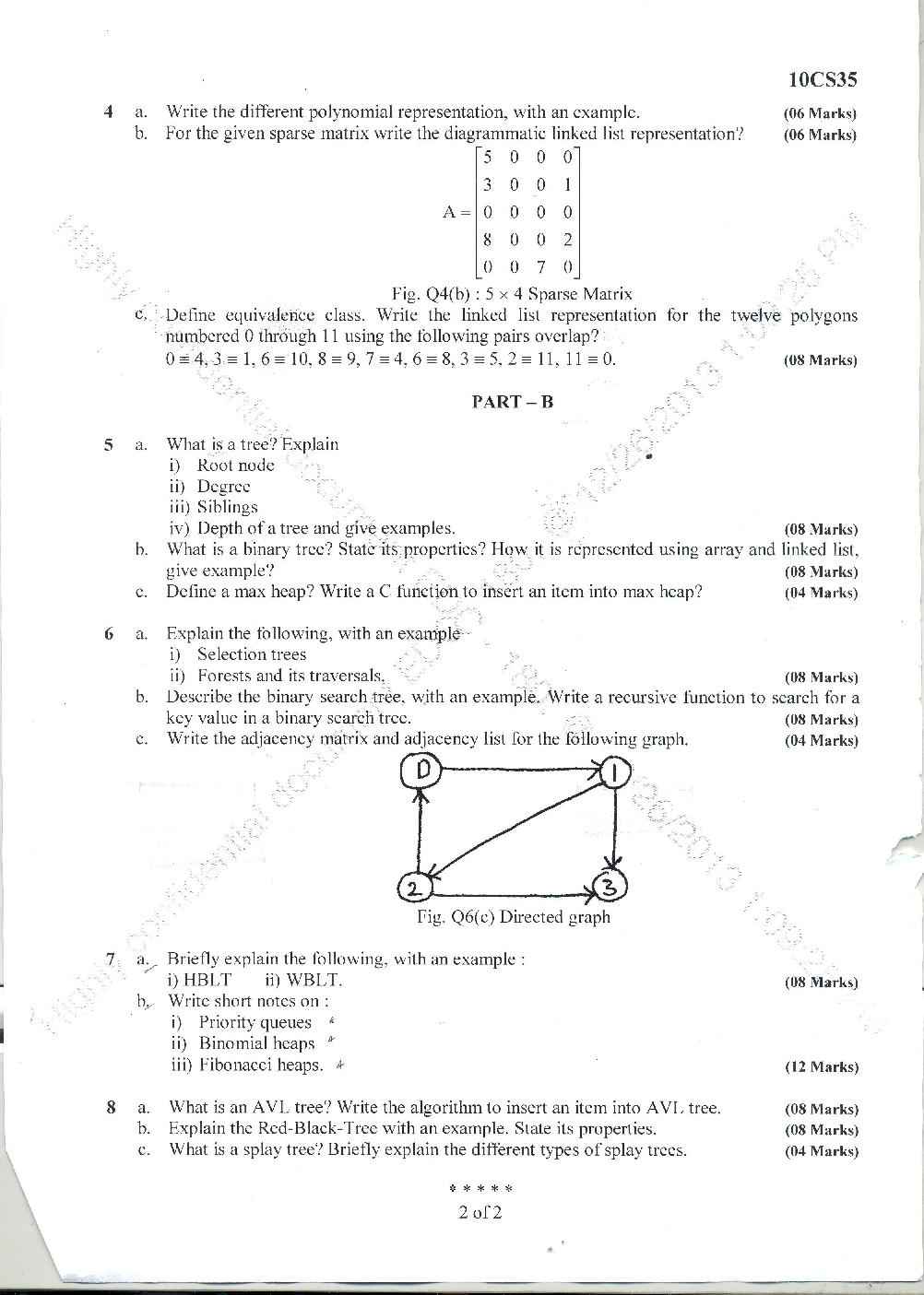 VTU QUESTION PAPERS 3rd Semester Computer Science and Engineering 2011 - 2014 - Page 4