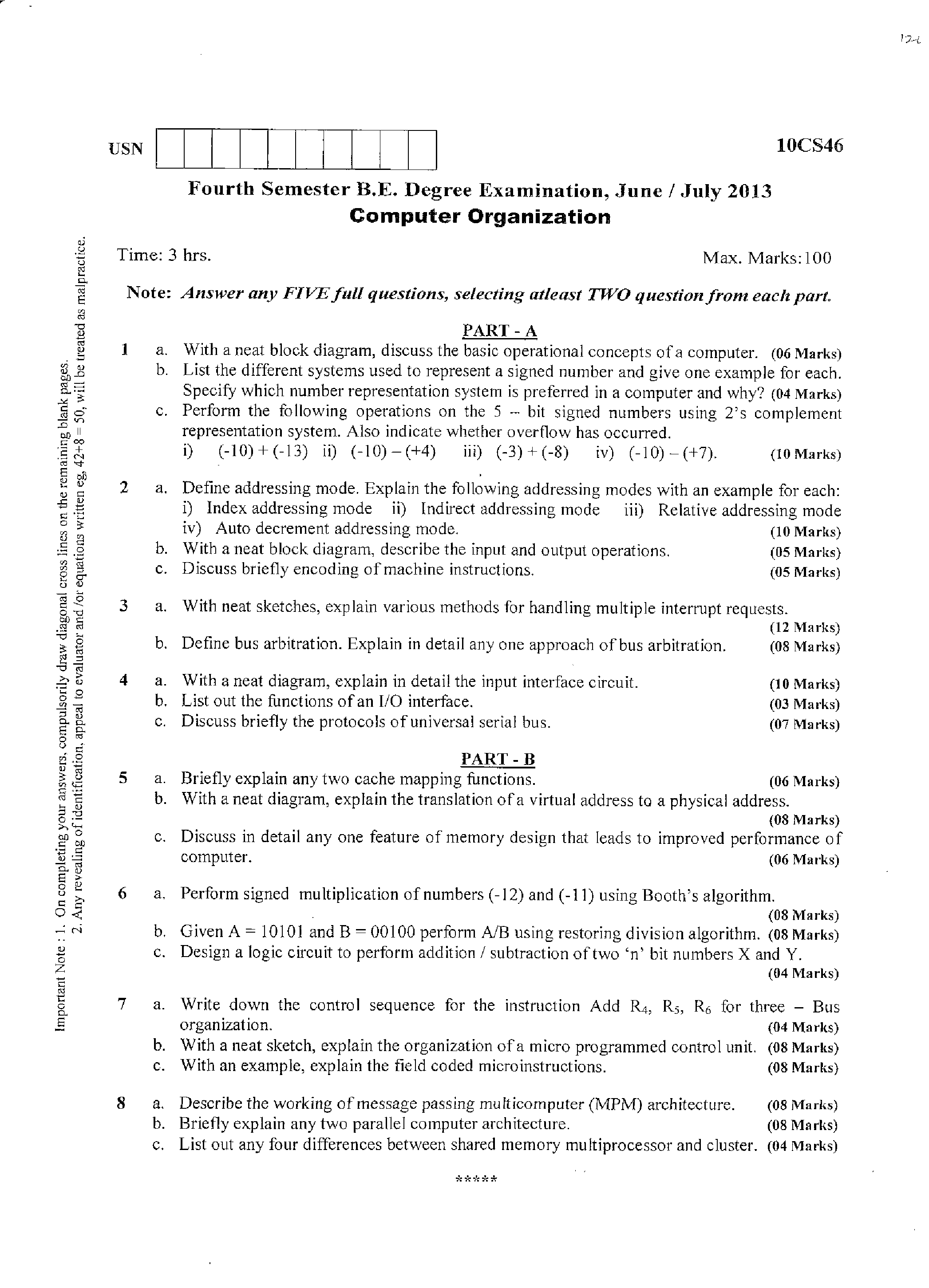 VTU QUESTION PAPERS 4th Semester Information Science Engineering 2010 - 2013 - Page 2