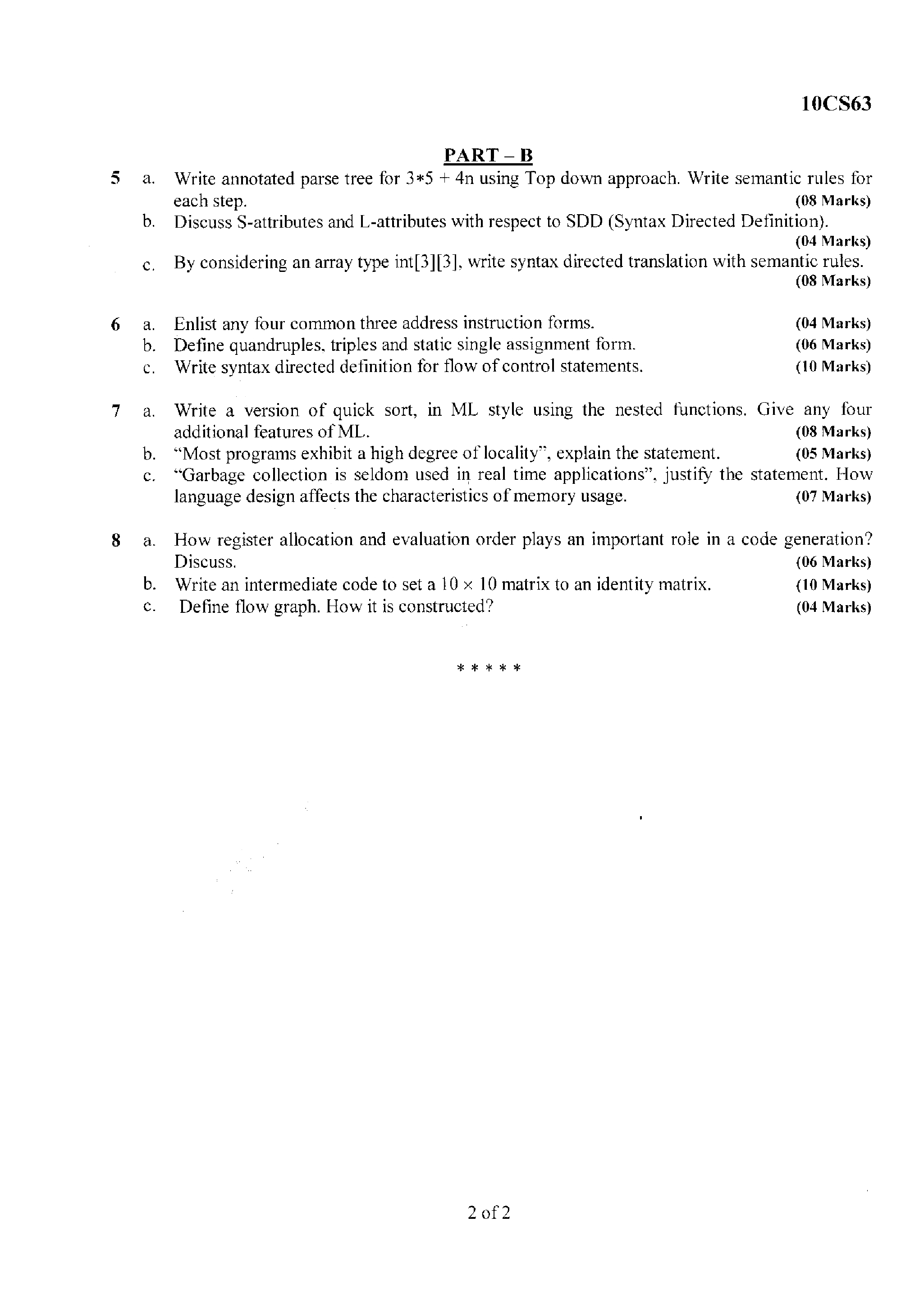 VTU QUESTION PAPERS 6th Semester Information Science Engineering 2010 - 2013 - Page 3